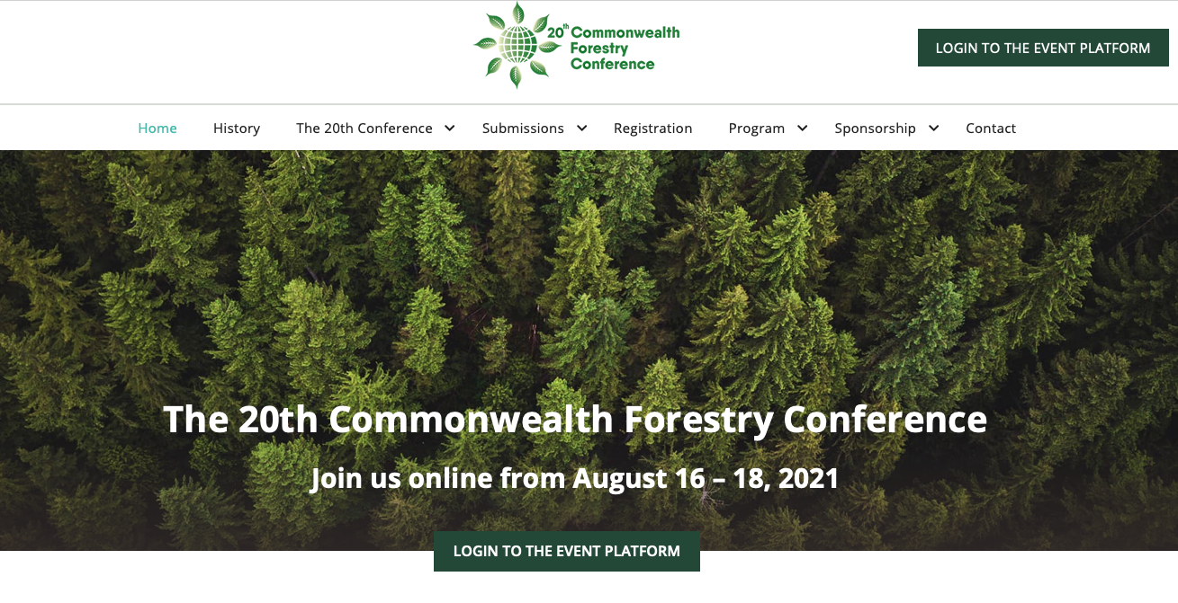 <b>Presenting APFNet’s support in sustainable forest management (SFM) education at the 20th Commonwealth Forestry Conference</b>
